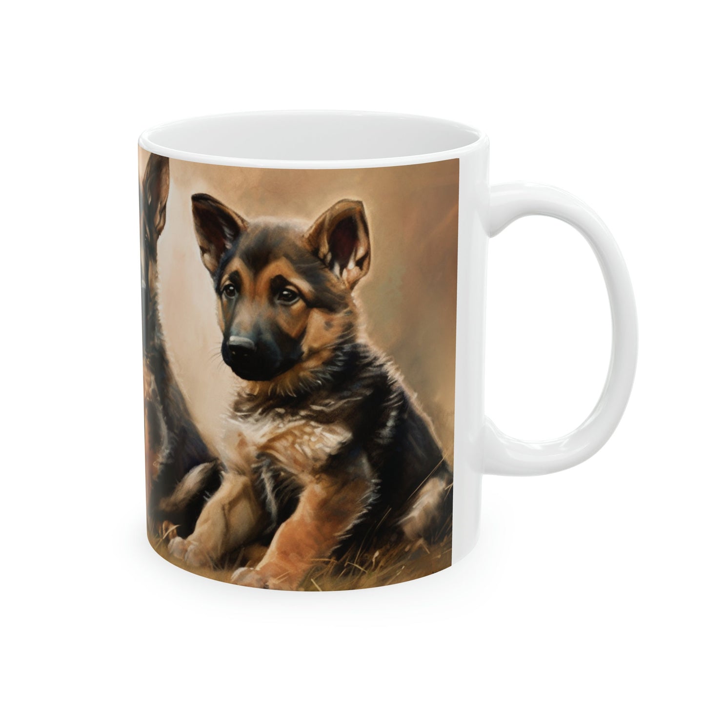 German Shepherd Puppy 11oz Mug - Dog Lover Coffee Cup, Breed Enthusiast Gift, Pet Owner Present, Canine Drinkware, Morning Brew Essential