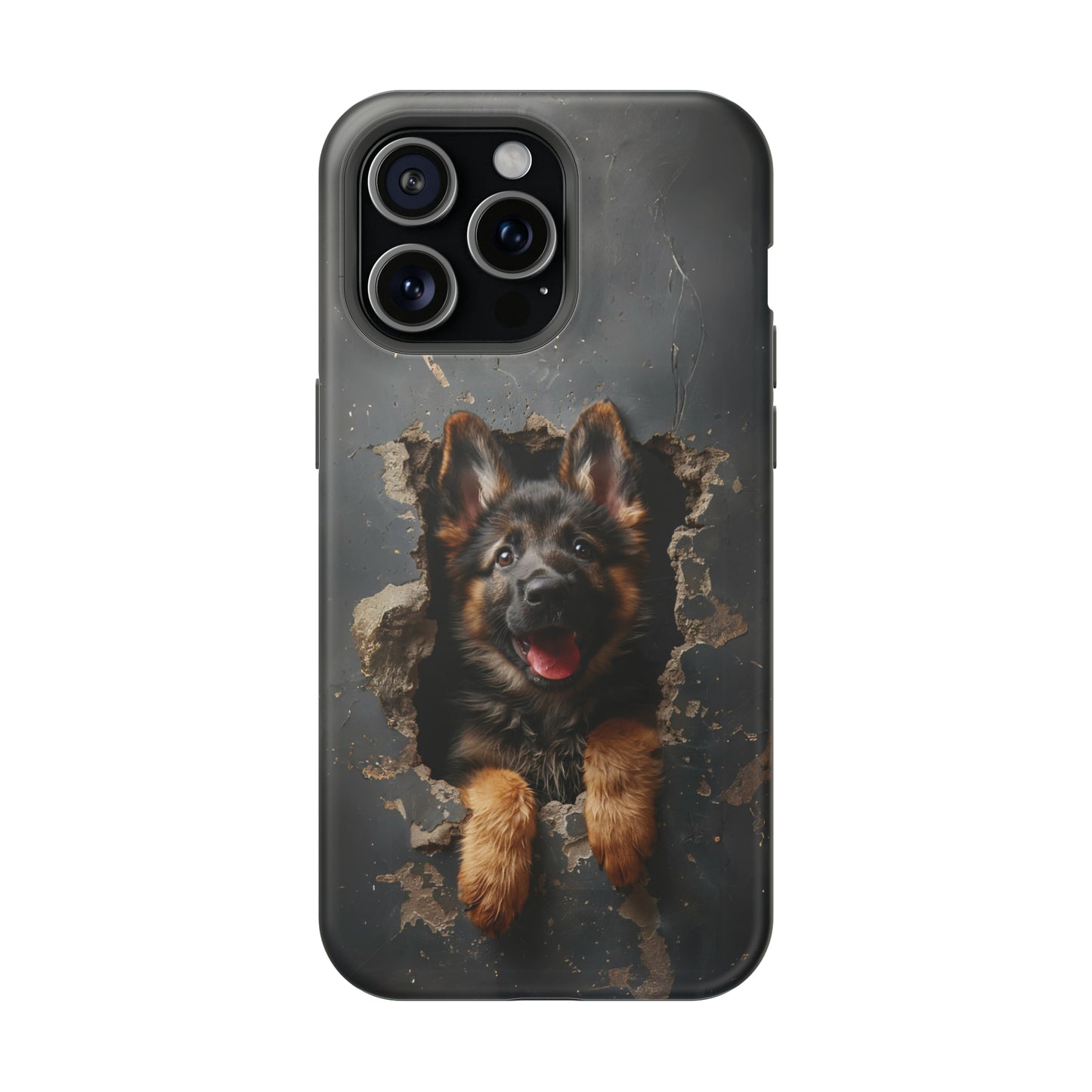 iPhone MAGSAFE German Shepherd Puppy | Dark Colors | Tough Cases