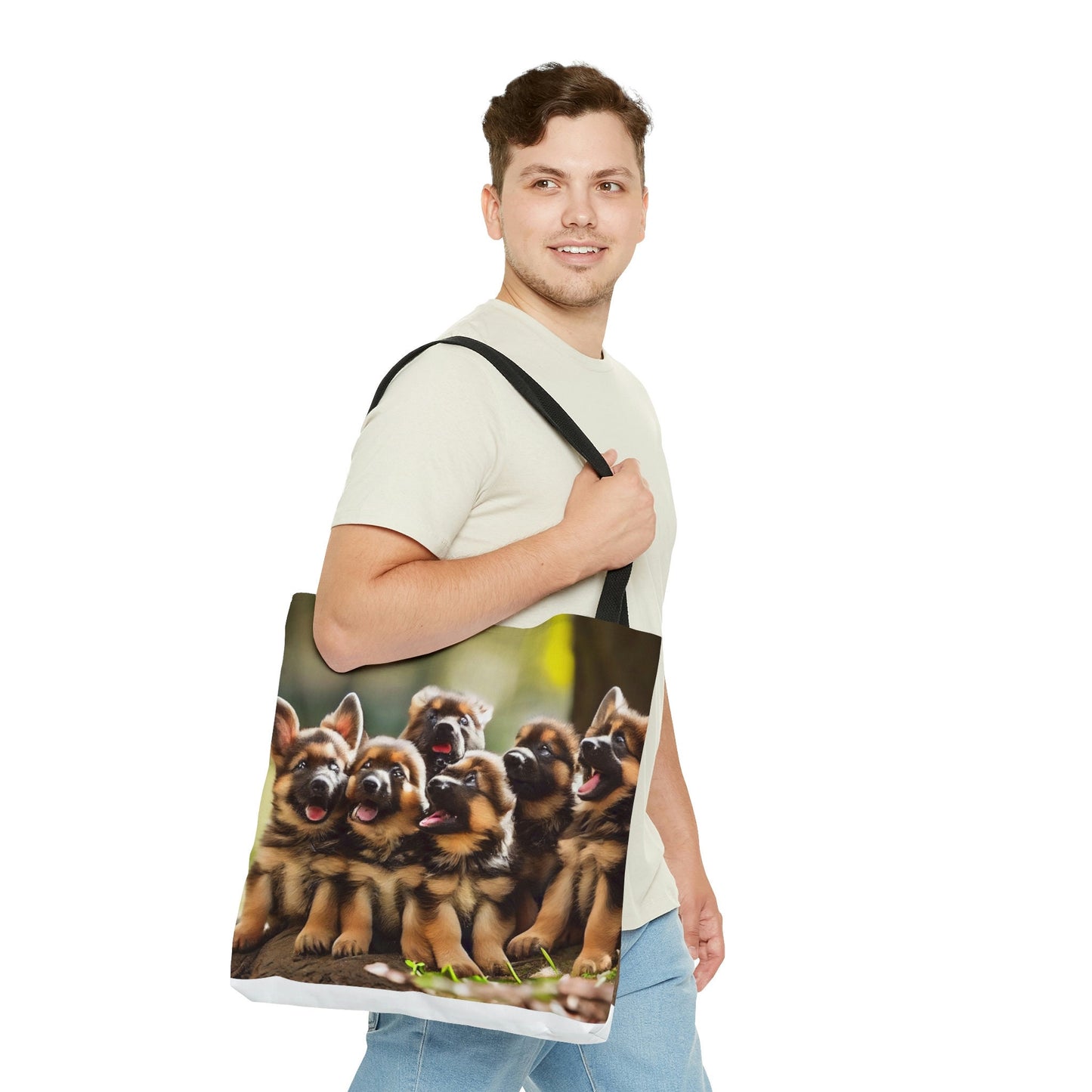 German Shepherd Puppies | In The Park | Tote Bag