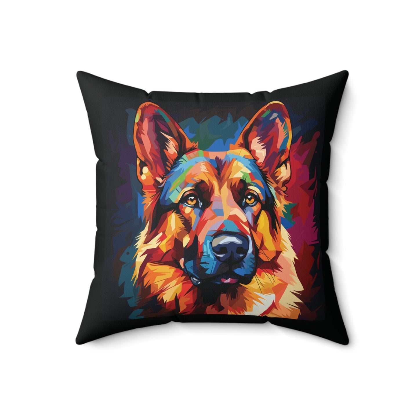 German Shepherd Colorful Pop Style Pillow