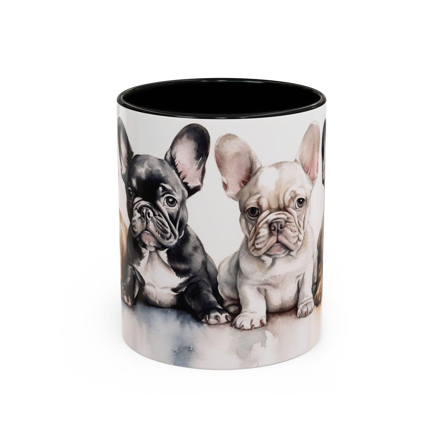 4 French Bulldog Puppies | Accent Coffee Mug, 11oz