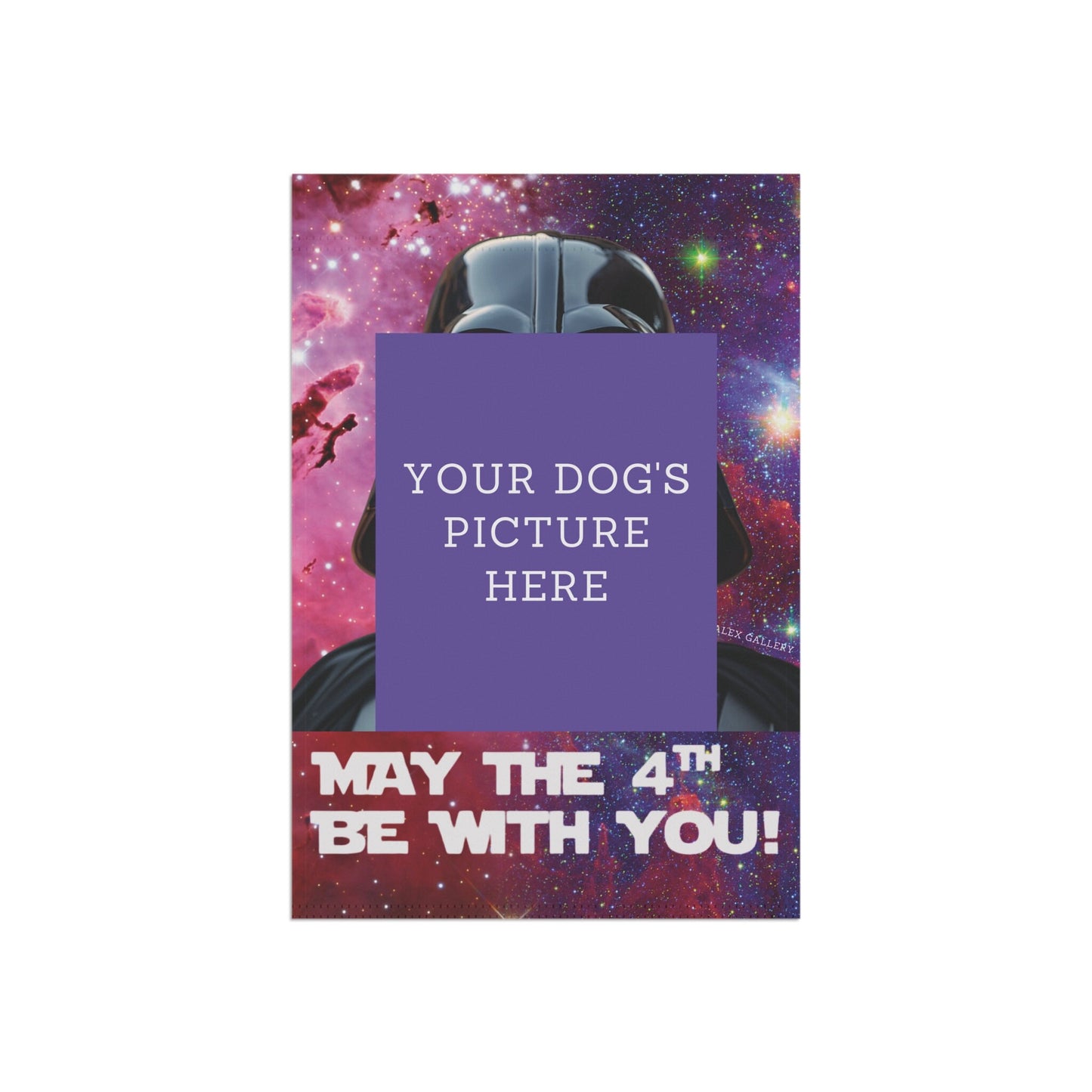 CUSTOMIZED Garden Flag, May The 4th Be With You!, Star Wars, House Flag, Banner, Printed Both Sides, Gift, Dog Lover