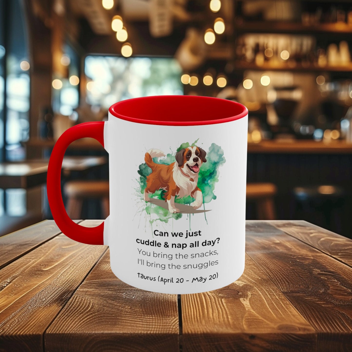 Taurus Astrology Sign | Funny Saying | Saint Bernard | Coffee Mug, 11oz