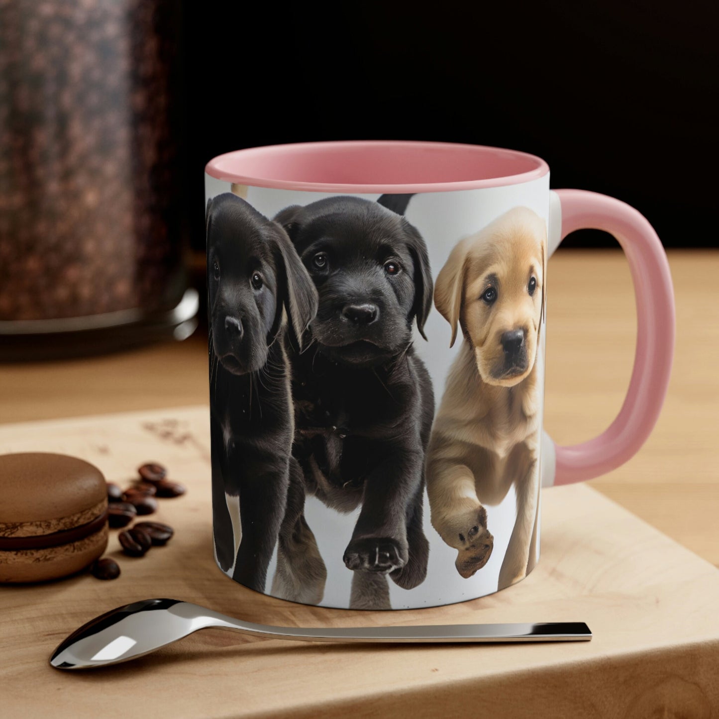 Labrador Black and Yellow Puppies Mug, Lab Lover, Dog Lover, Lab Lover Gift