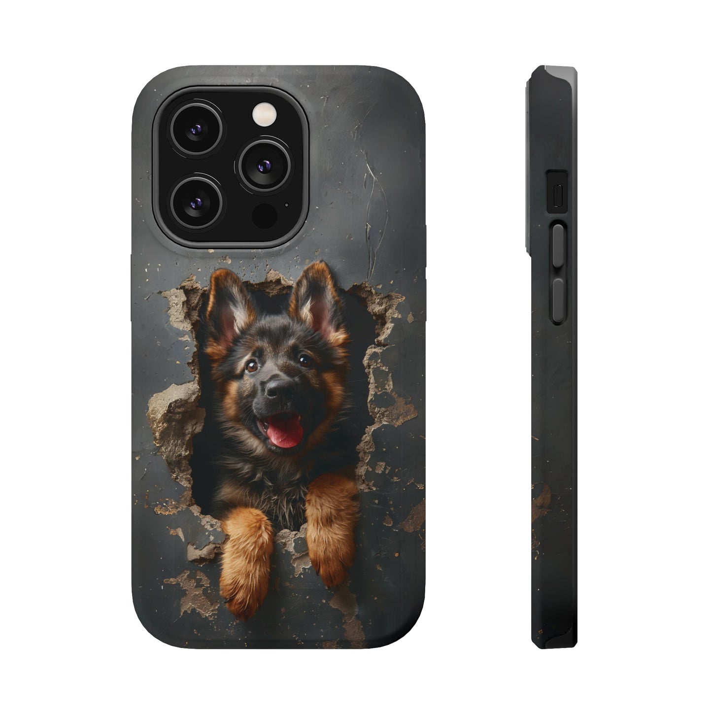 iPhone MAGSAFE German Shepherd Puppy | Dark Colors | Tough Cases