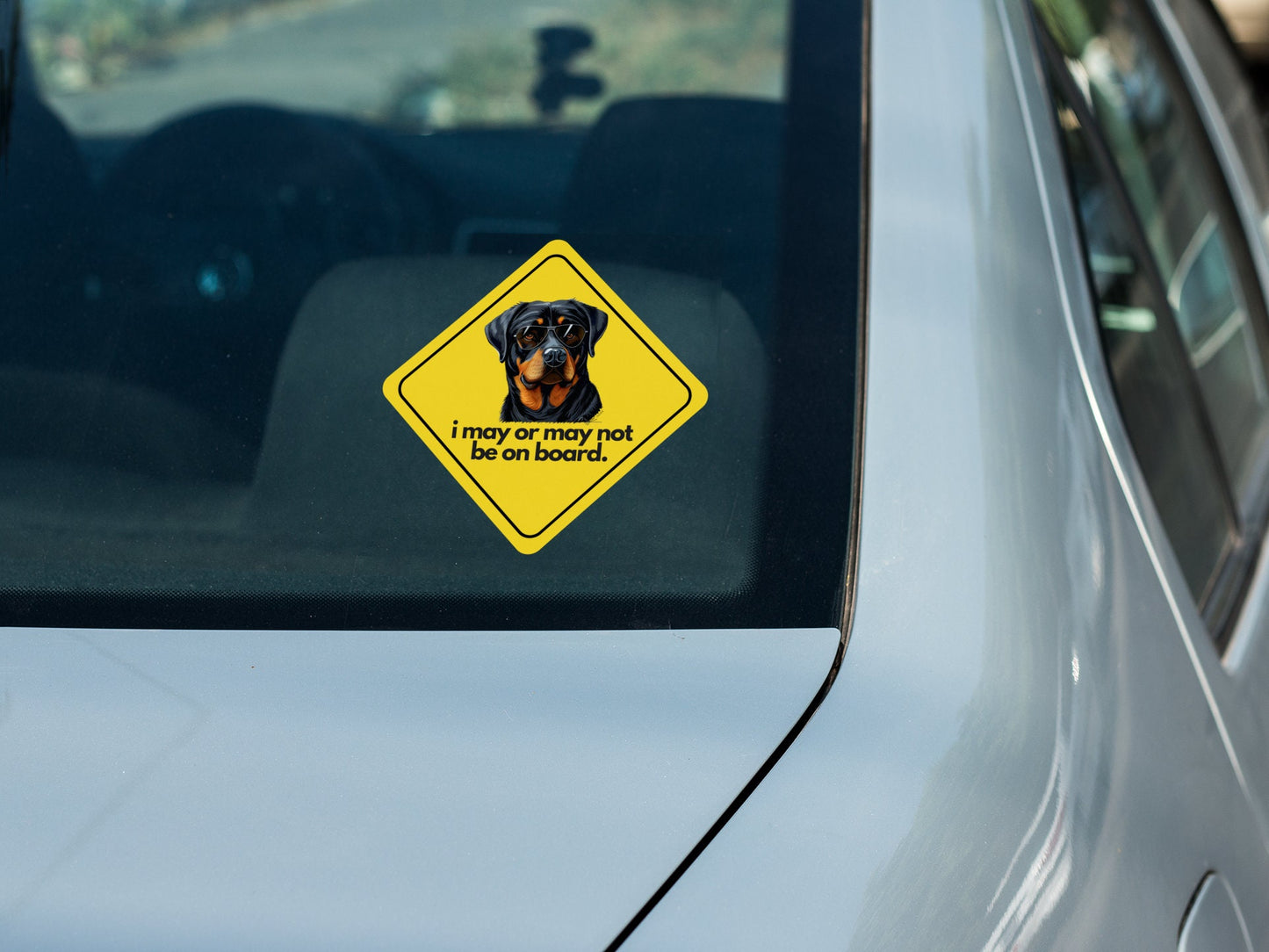 Rottweiler I "i may or may not be on board" Sticker