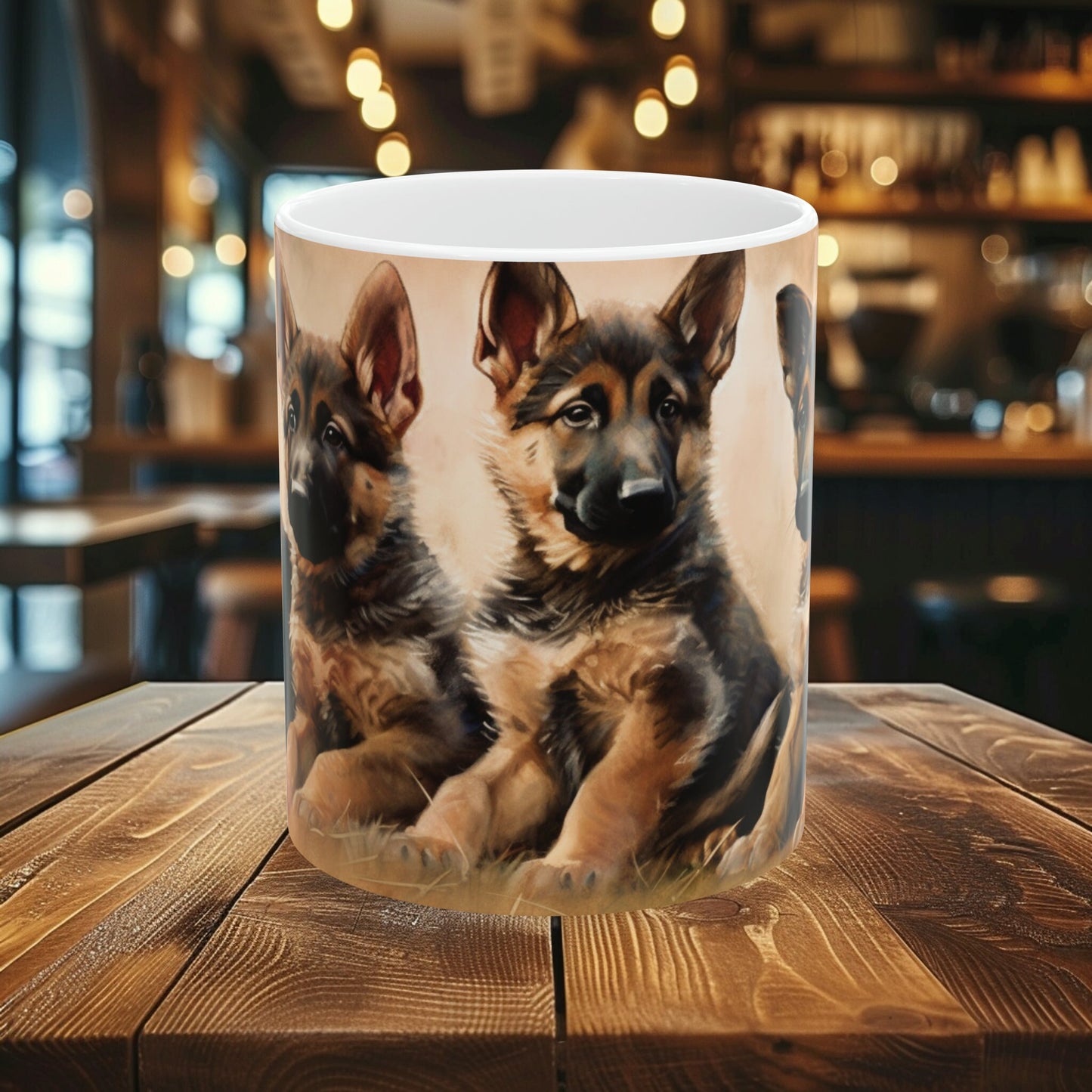 German Shepherd Puppy 11oz Mug - Dog Lover Coffee Cup, Breed Enthusiast Gift, Pet Owner Present, Canine Drinkware, Morning Brew Essential