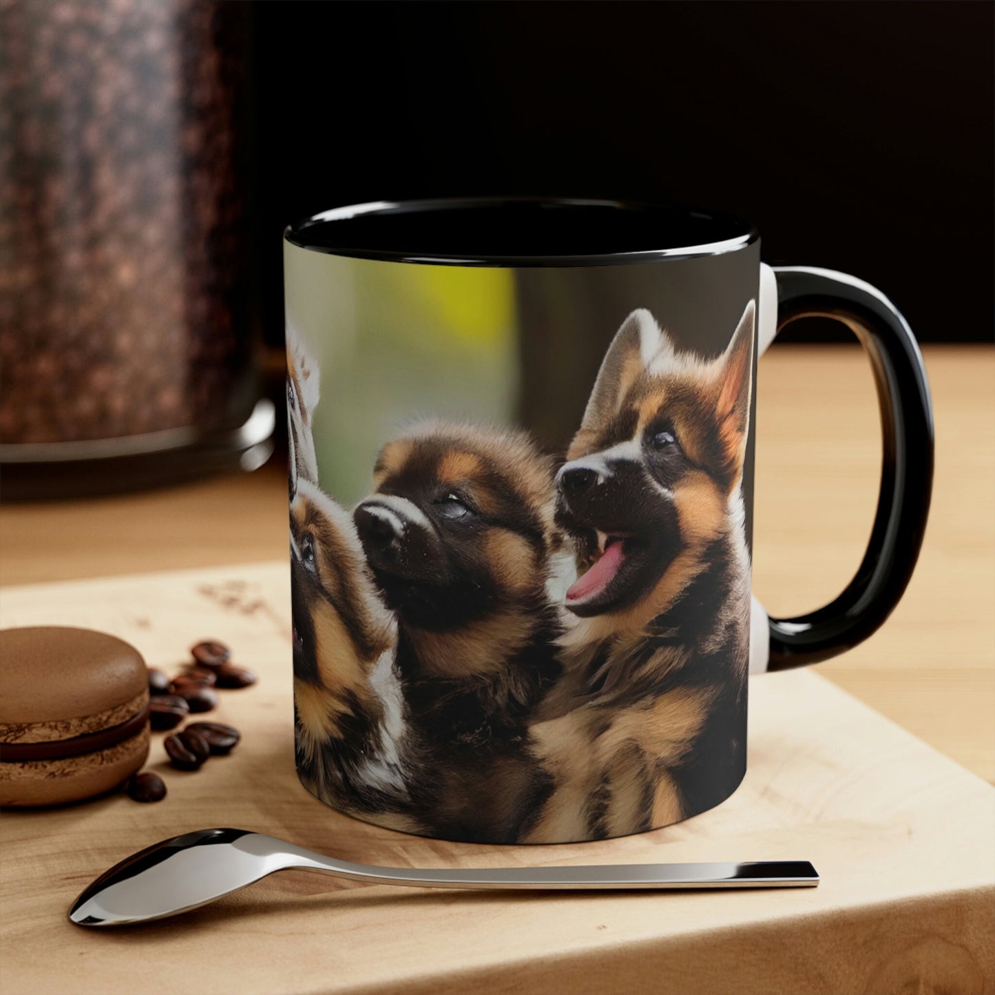 German Shepherd Puppies Coffee Mug, 11oz