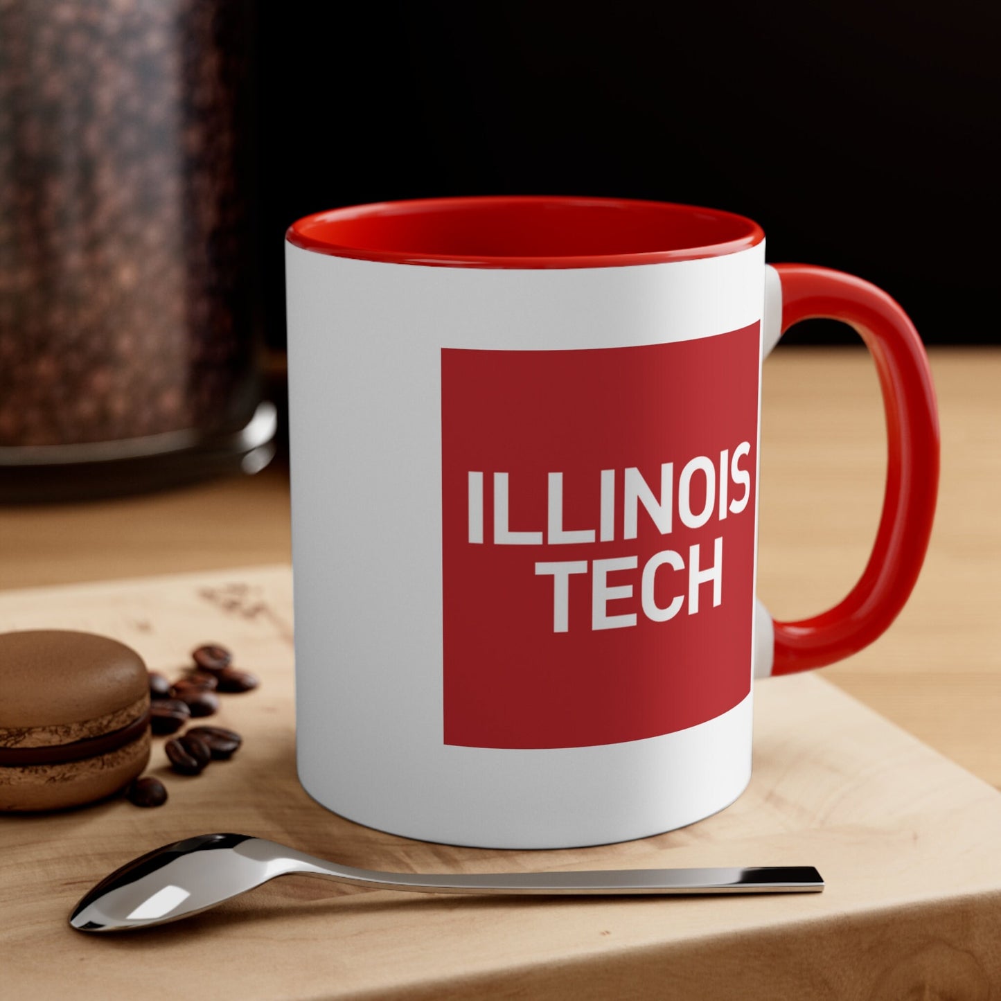 IIT | Red Accent Coffee Mug, 11oz