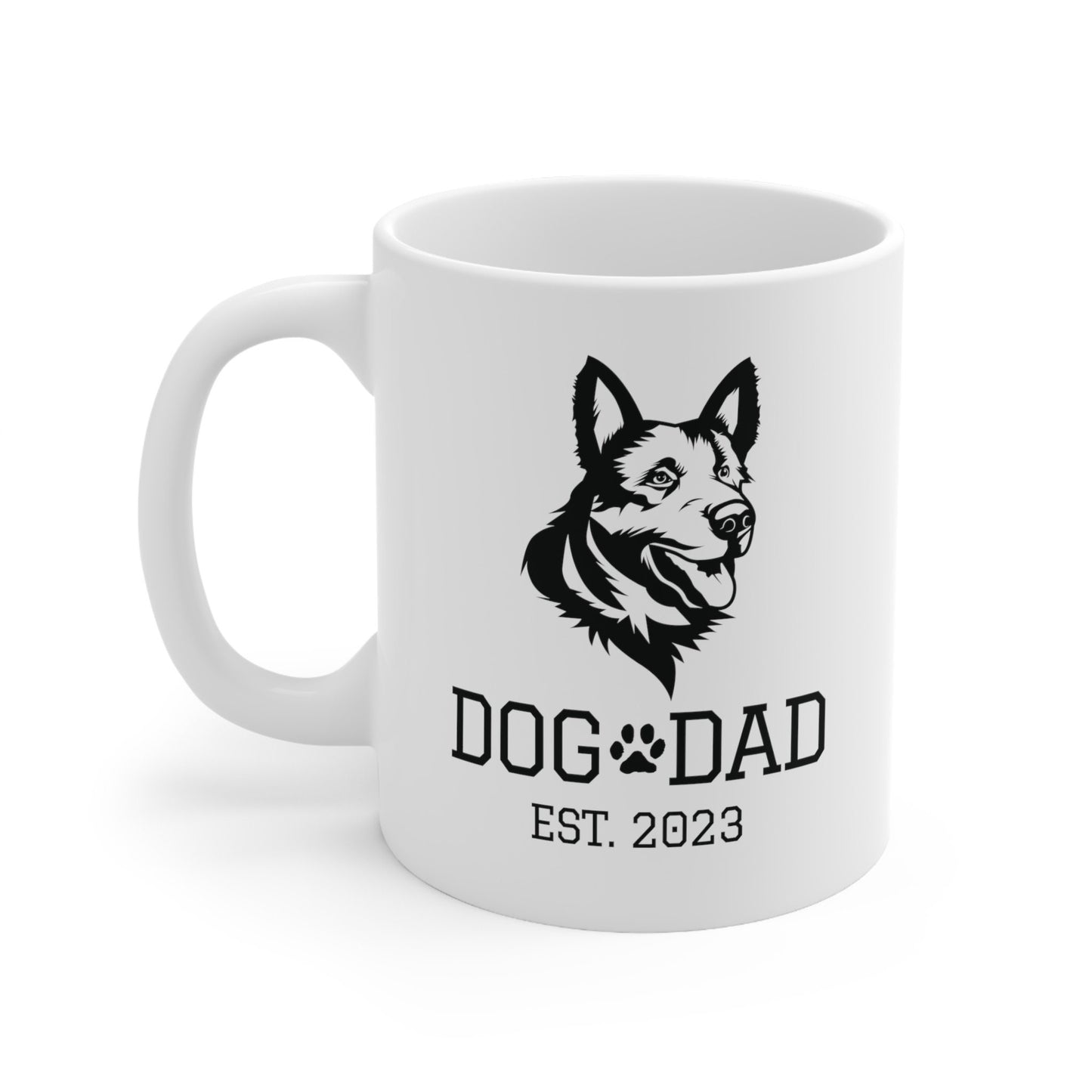 German Shepherd Dog Dad Est 2023 | Ceramic Mug 11oz