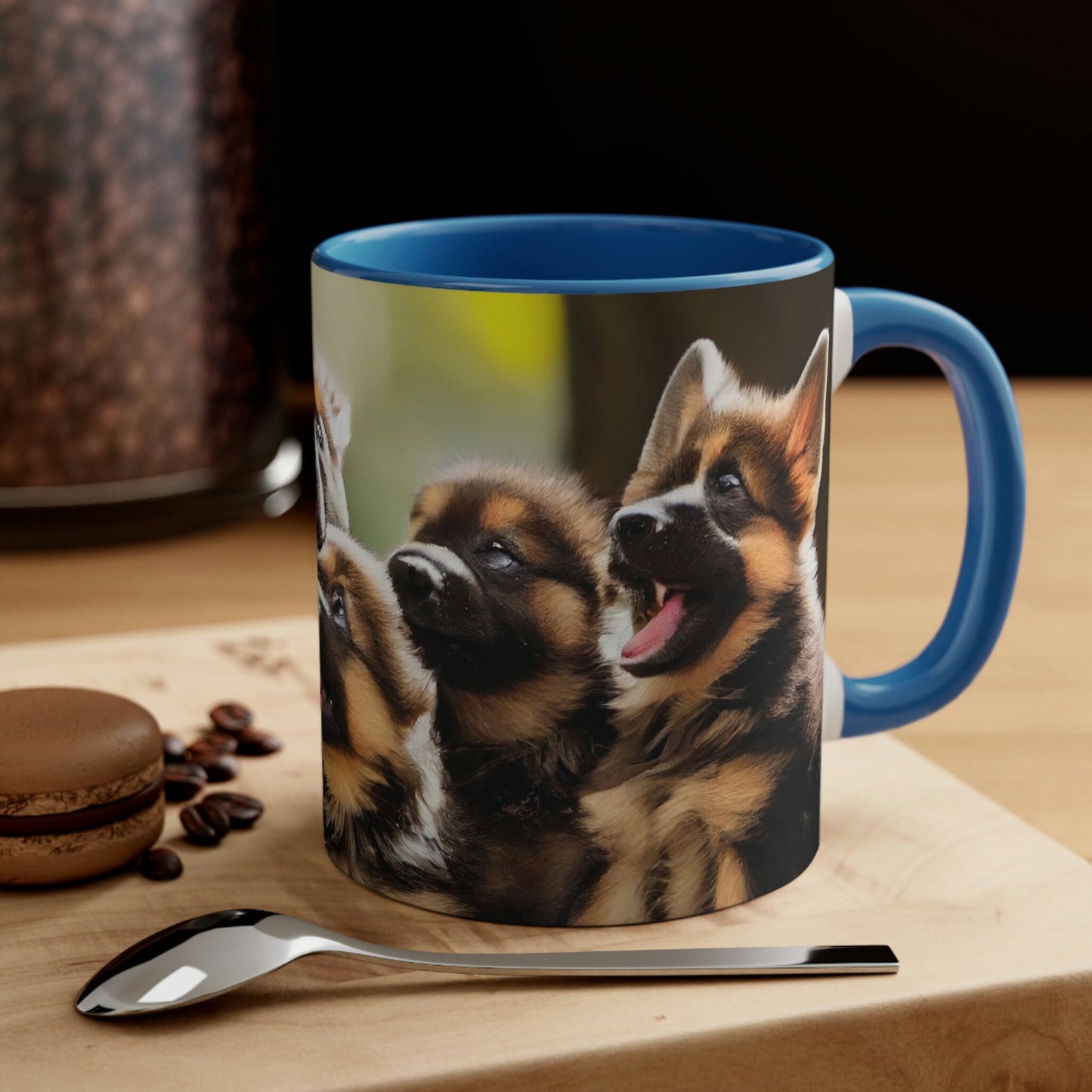 German Shepherd Puppies Coffee Mug, 11oz