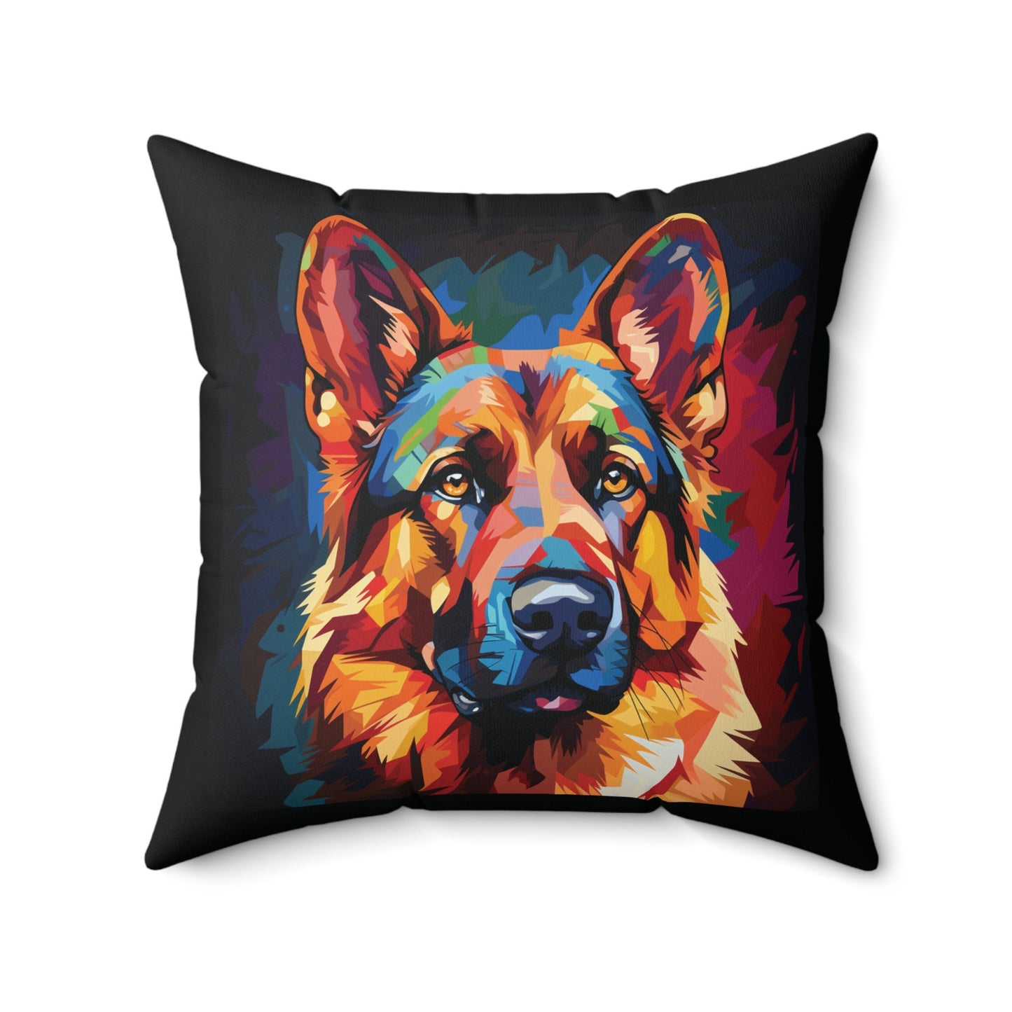 German Shepherd Colorful Pop Style Pillow