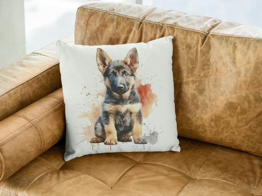 German Shepherd Puppy Nursery Style Pillow