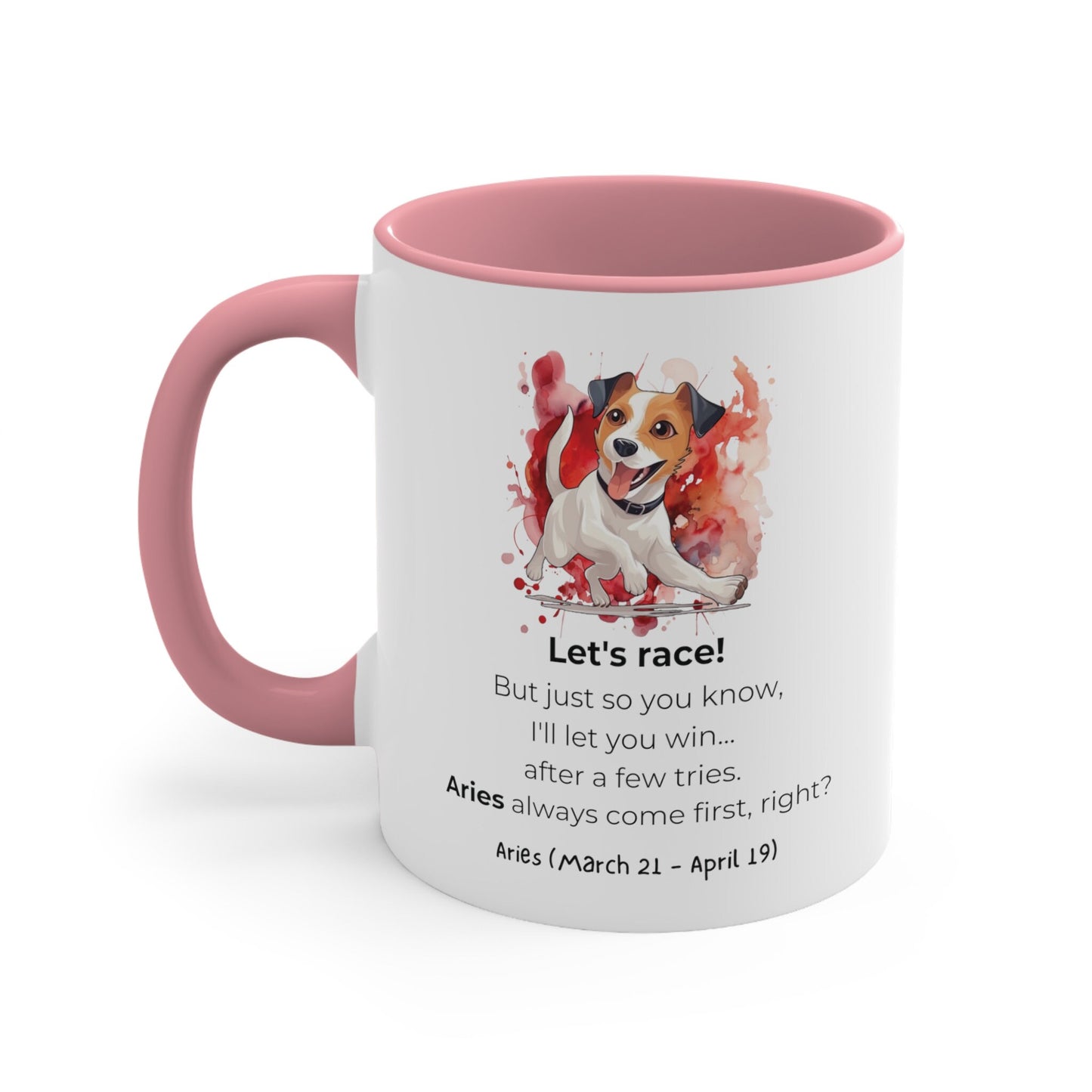 Aries Astrology Sign | Funny Saying | Jack Russell Terrier | Coffee Mug, 11oz