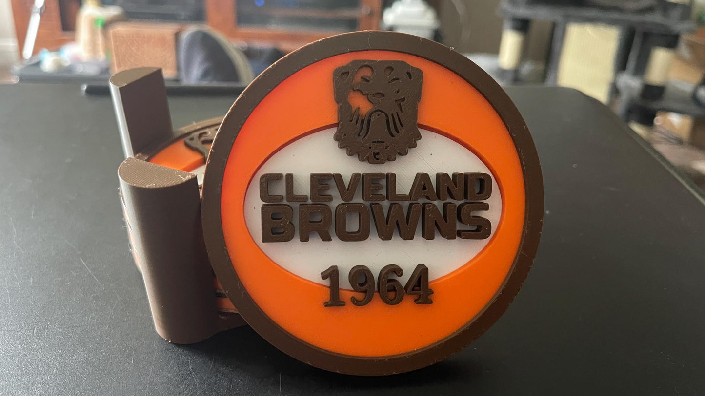 3D Printed Cleveland Browns 1964 Coasters with Holder