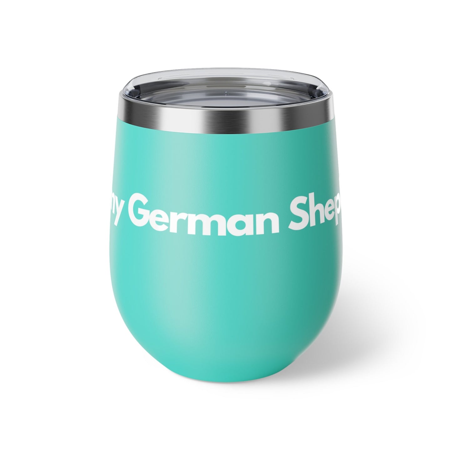 Coffee & My German Shepherd | Dog Gifts for Owners | Copper Vacuum Insulated Cup, 12oz