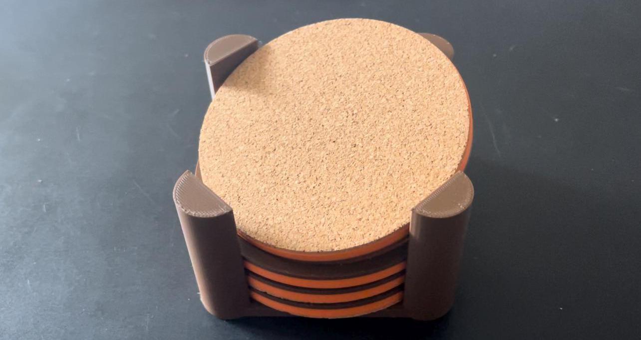 3D Printed Cleveland Browns 1964 Coasters with Holder