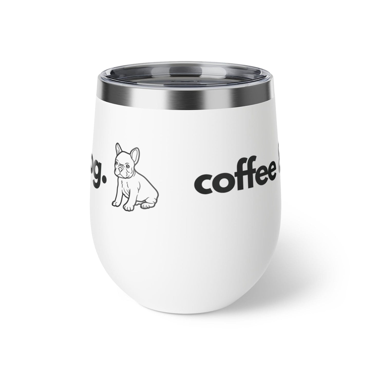 Coffee & My French Bulldog | Dog Gifts for Owners | Copper Vacuum Insulated Cup, 12oz