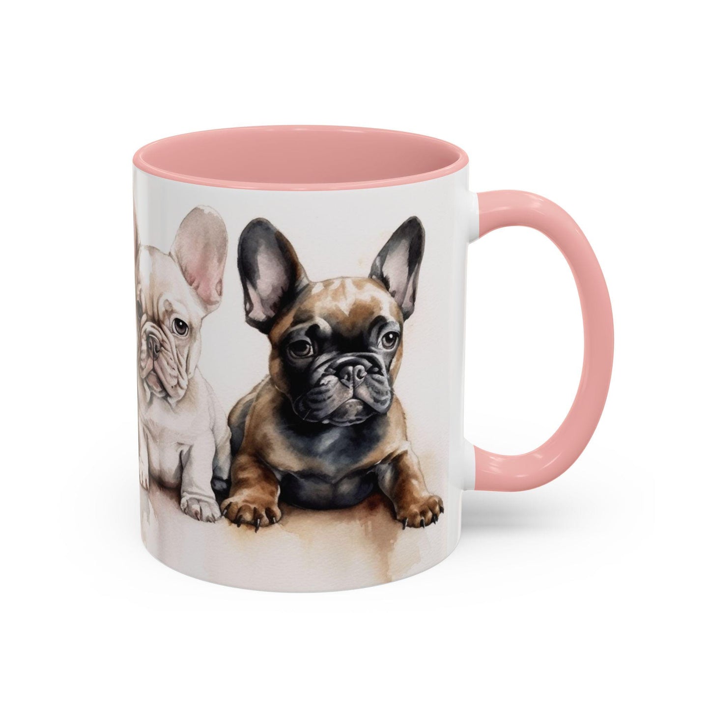 4 French Bulldog Puppies | Accent Coffee Mug, 11oz