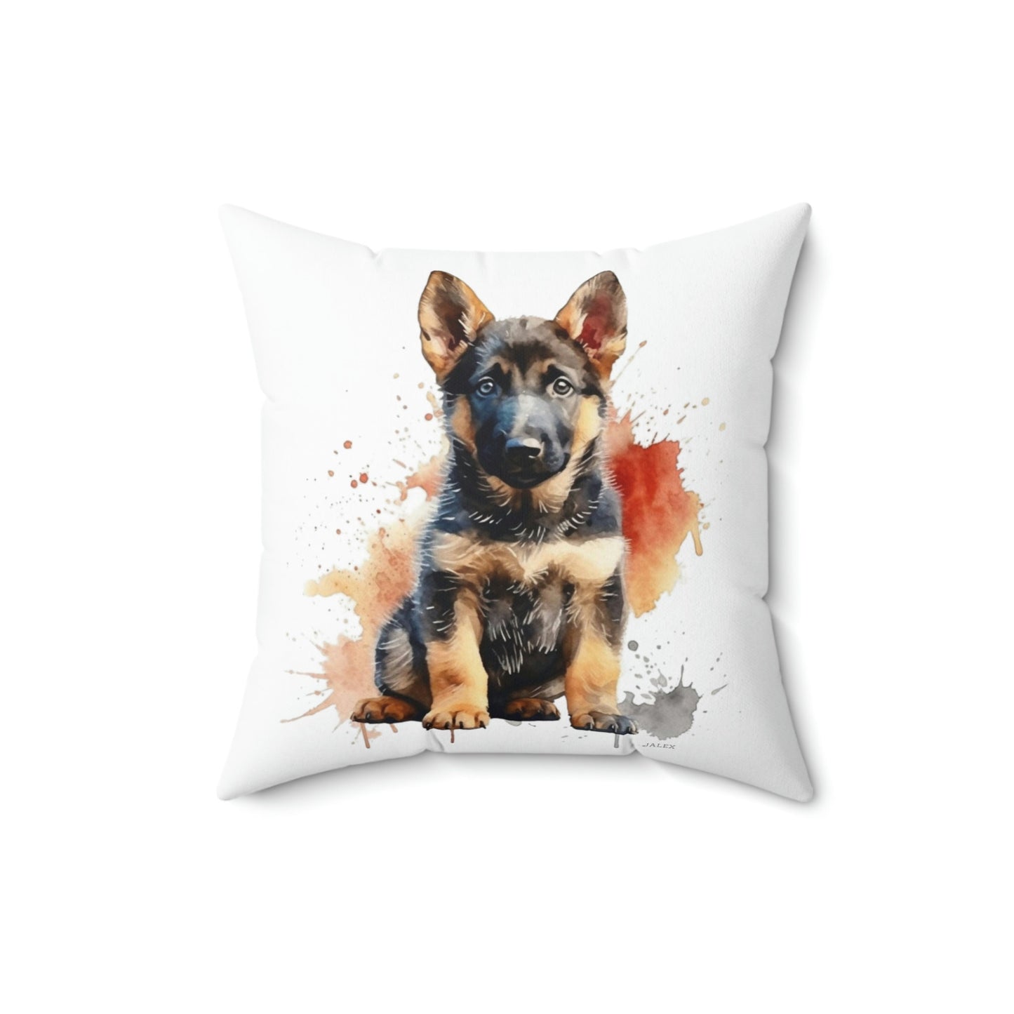 German Shepherd Puppy Nursery Style Pillow