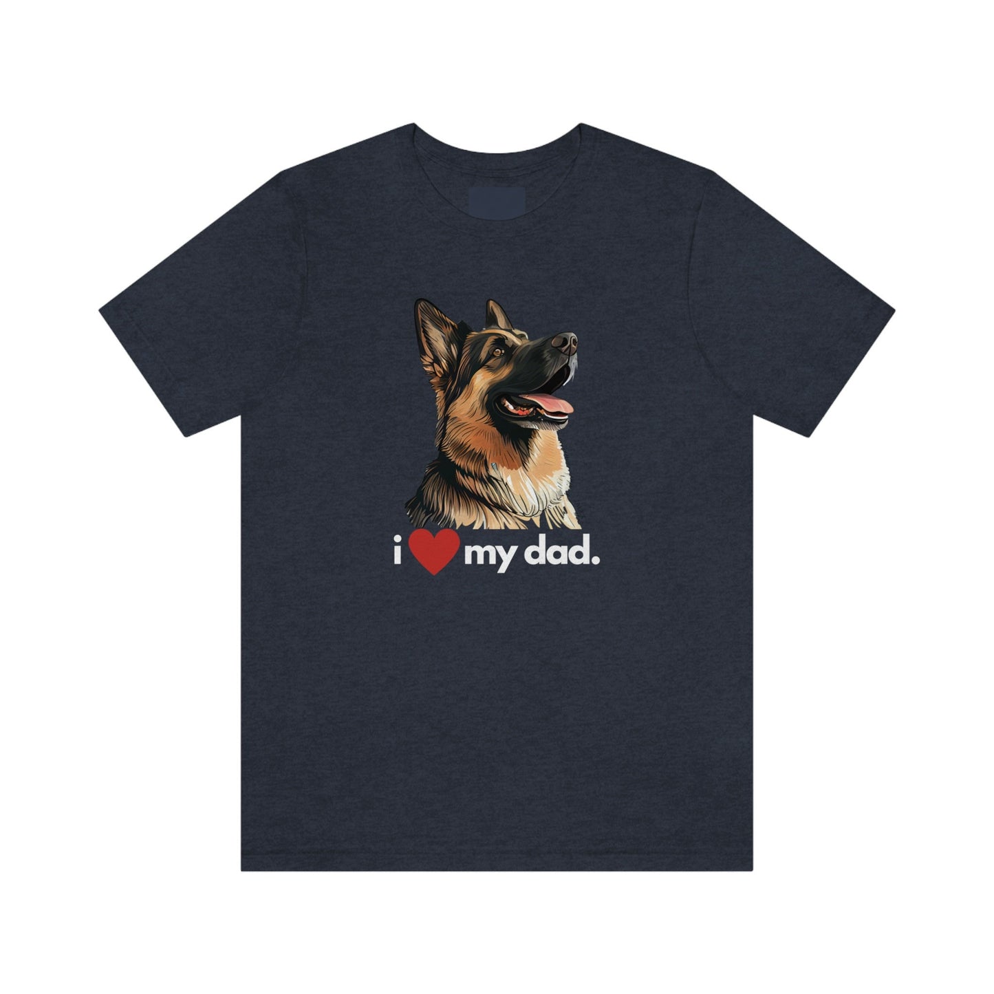 German Shepherd I Love My Mom Unisex Jersey Short Sleeve Tee