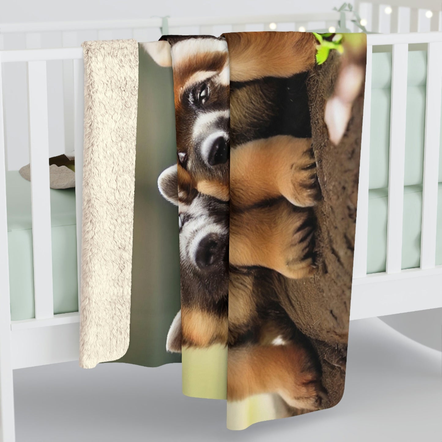 German Shepherd Puppies Blanket, Playing in the Park, Dog Gift, GSD Lover