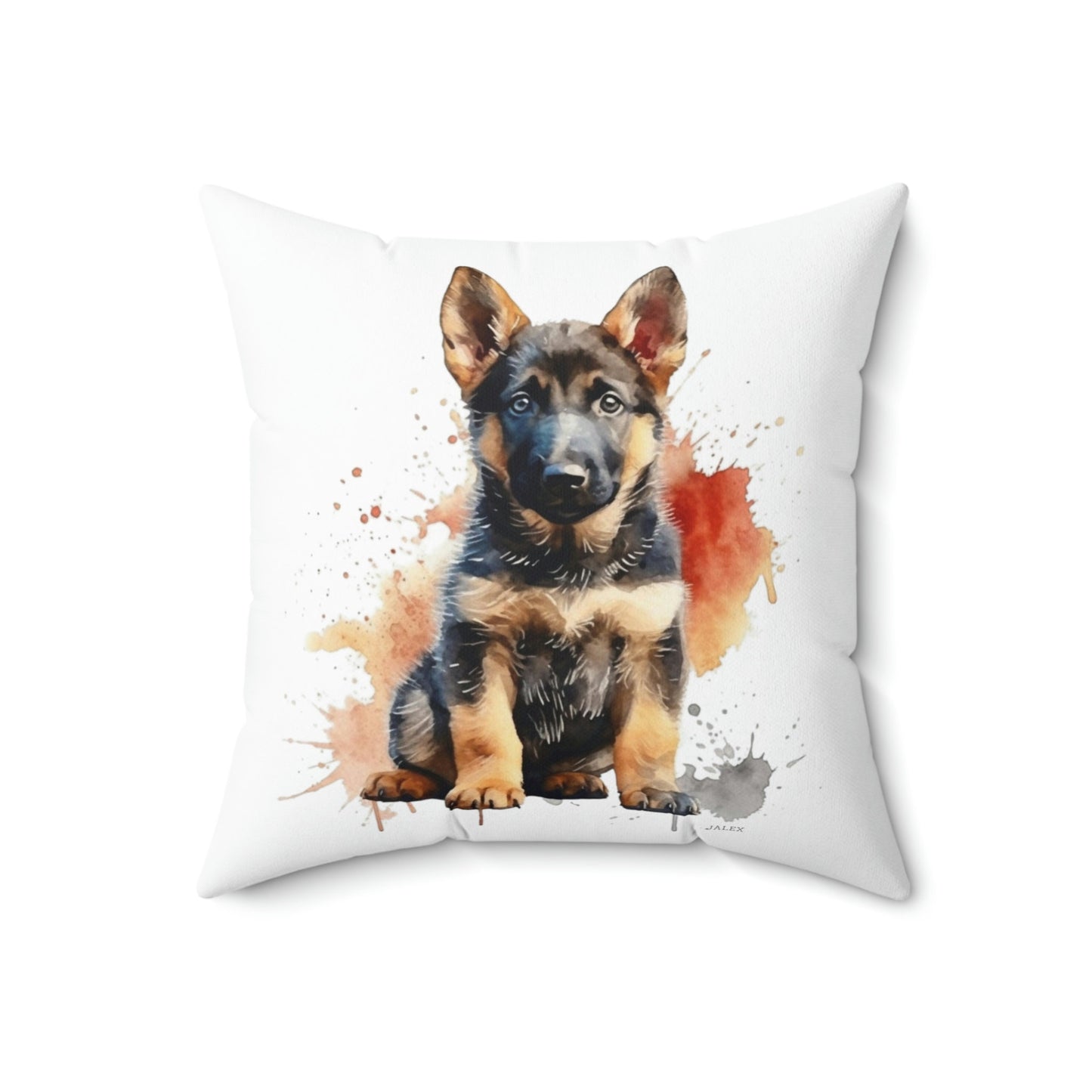 German Shepherd Puppy Nursery Style Pillow