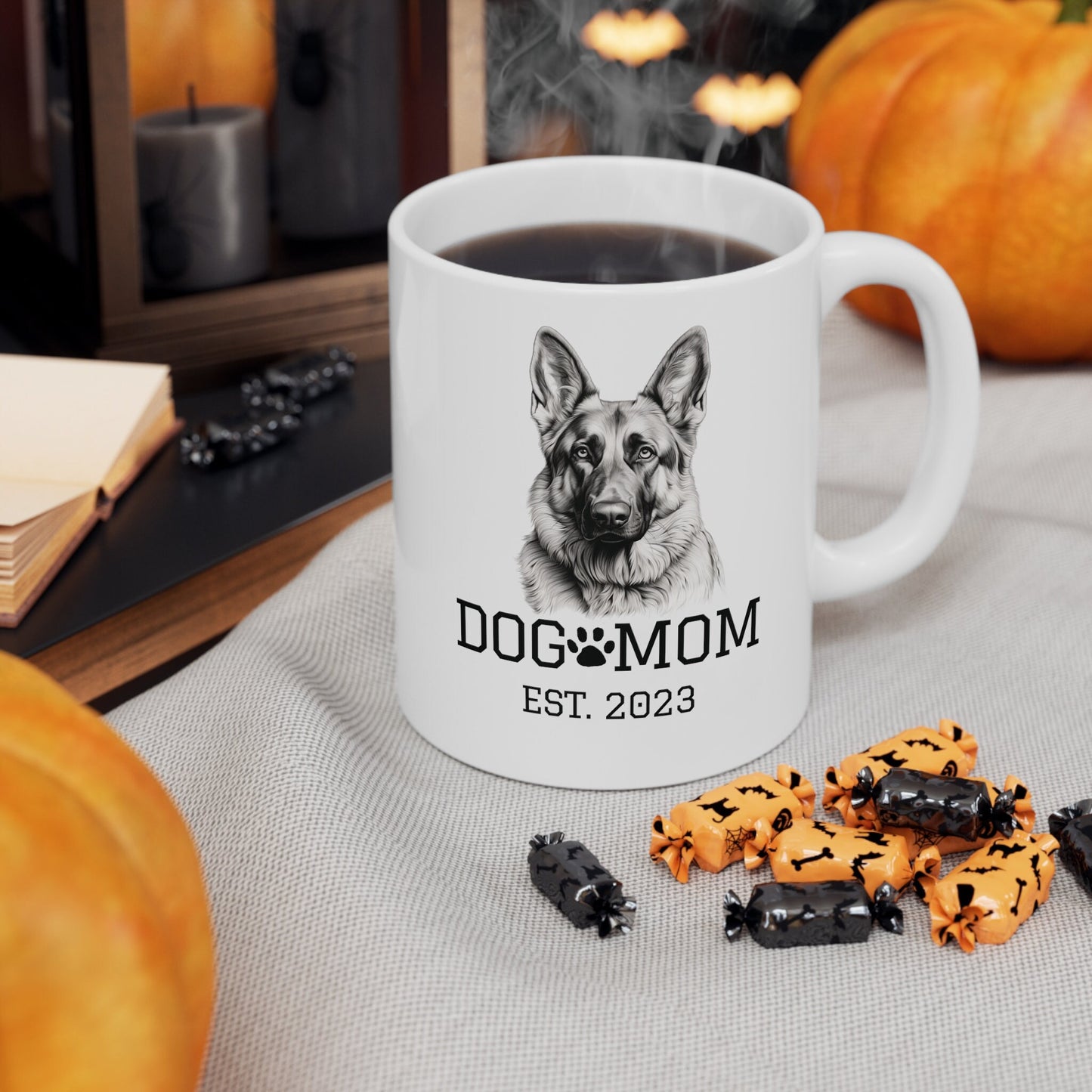 German Shepherd Dog Mom Est 2023 | Ceramic Mug 11oz