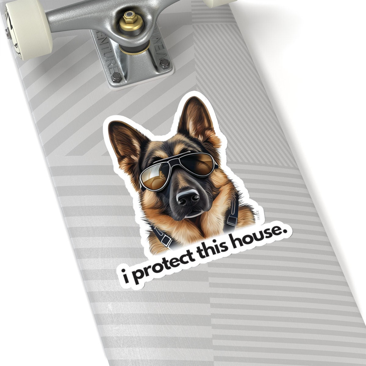 German Shepherd I Protect This House Sticker