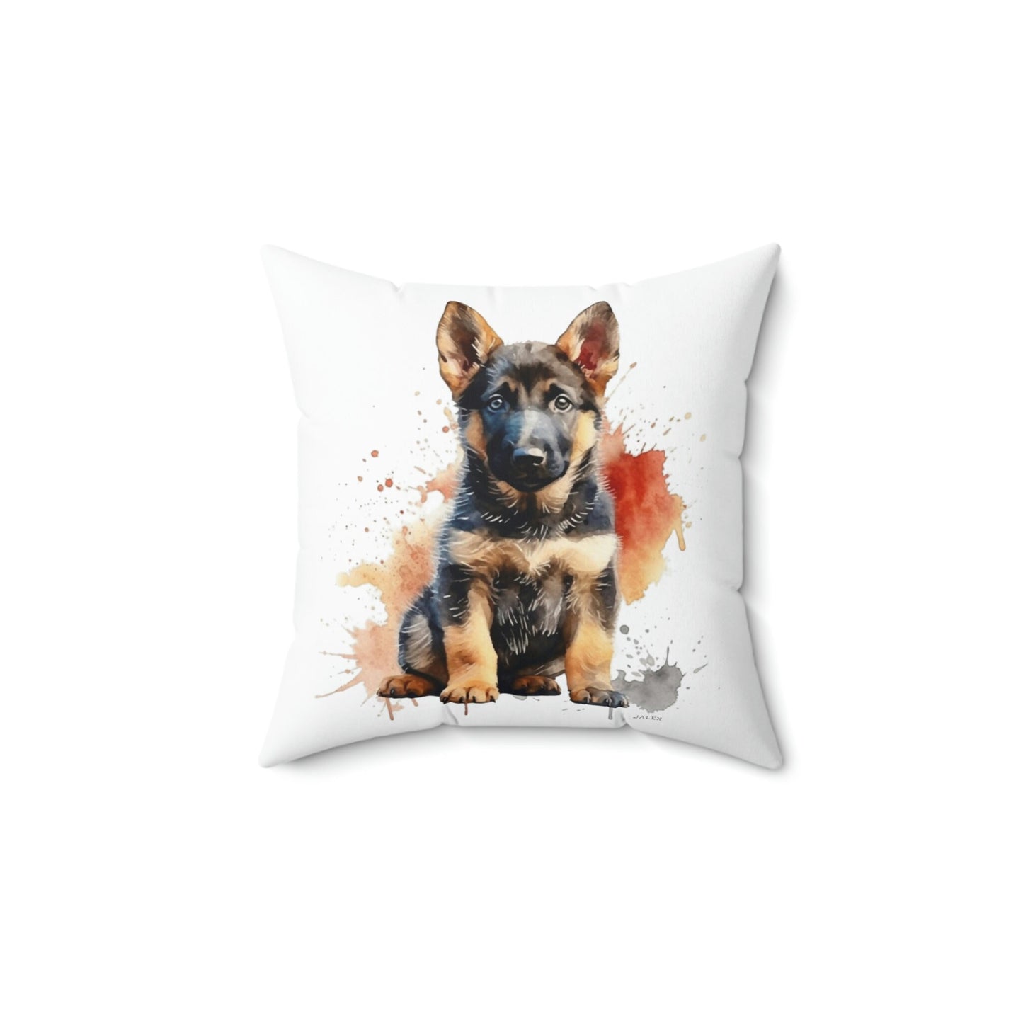 German Shepherd Puppy Nursery Style Pillow