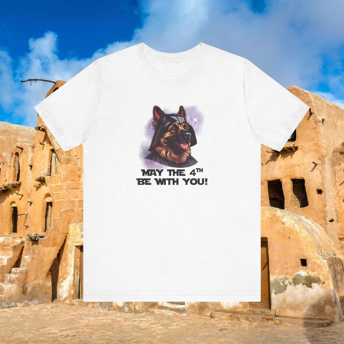 Star Wars May the 4th Be with You German Shepherd TShirt | Unisex Jersey Short Sleeve Tee