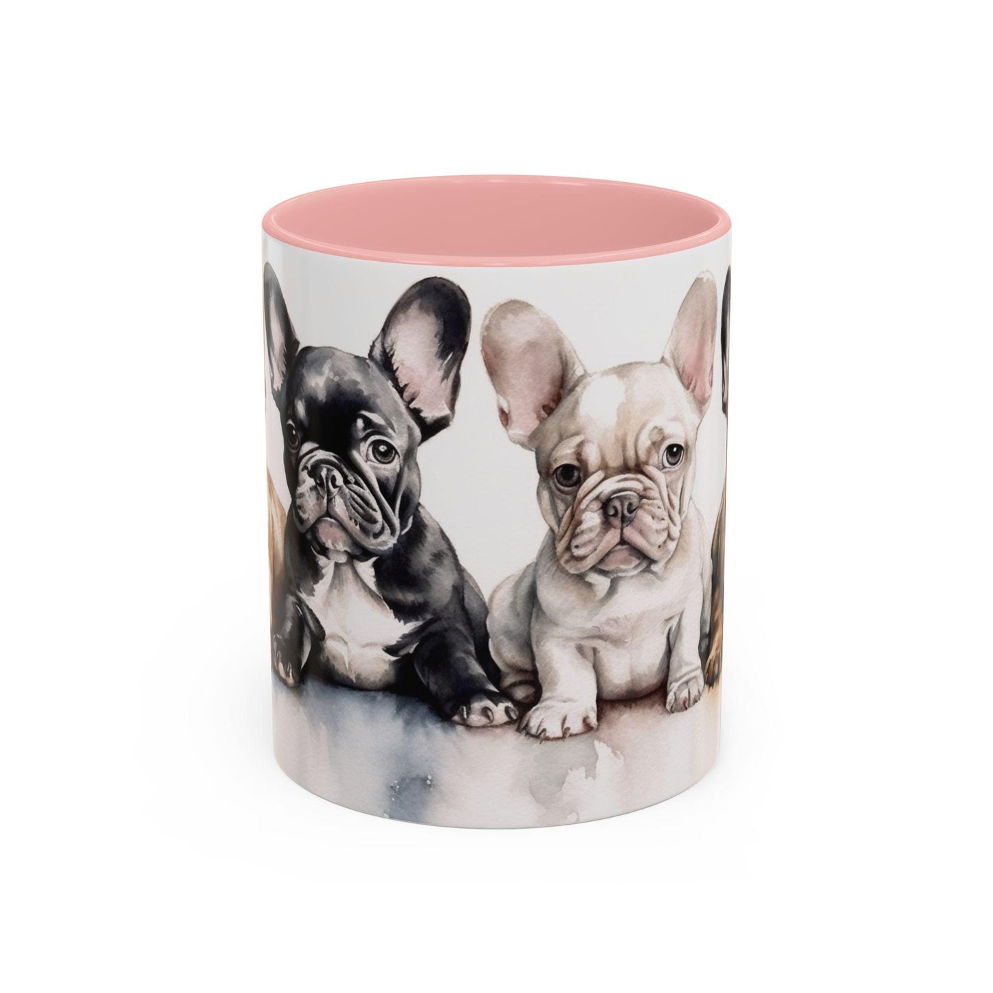 4 French Bulldog Puppies | Accent Coffee Mug, 11oz