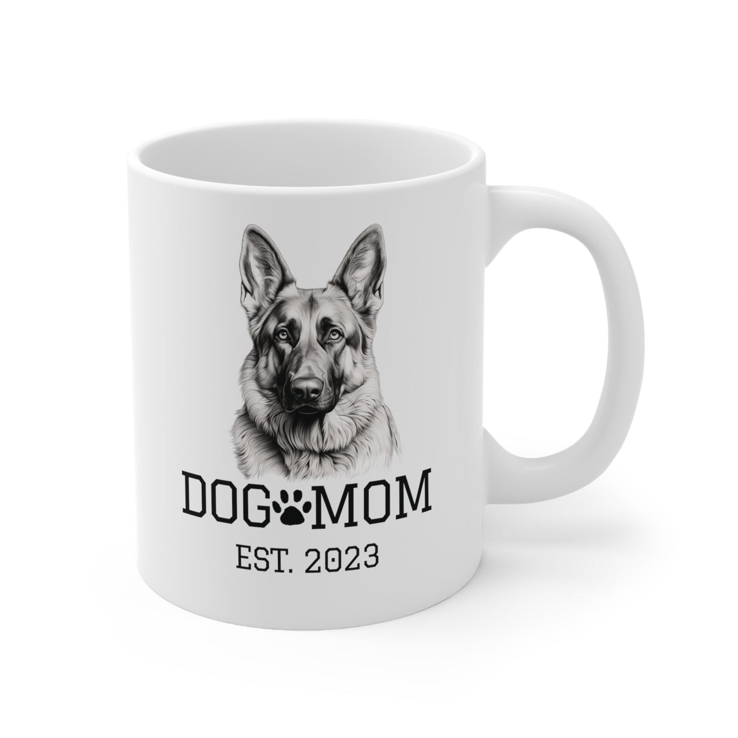 German Shepherd Dog Mom Est 2023 | Ceramic Mug 11oz