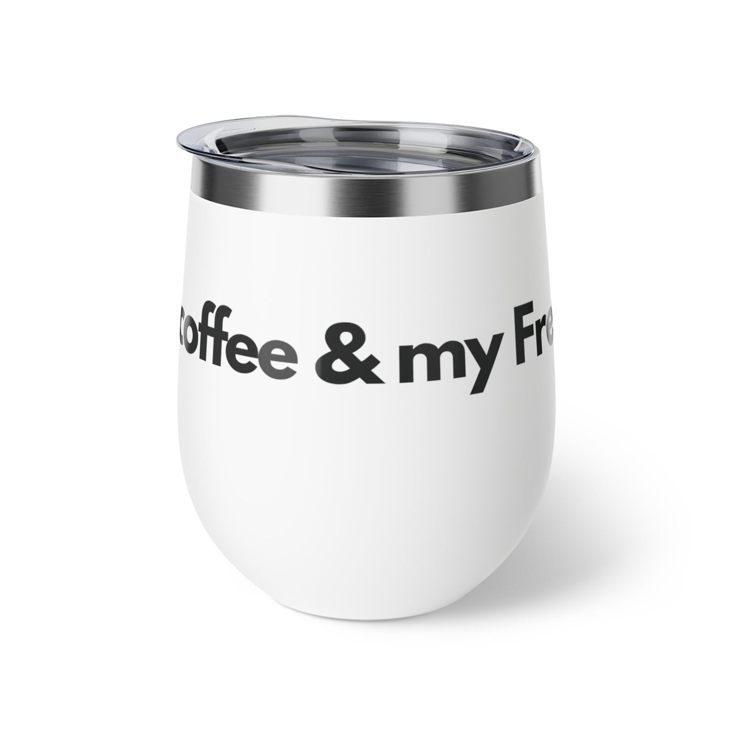 Coffee & My French Bulldog | Dog Gifts for Owners | Copper Vacuum Insulated Cup, 12oz