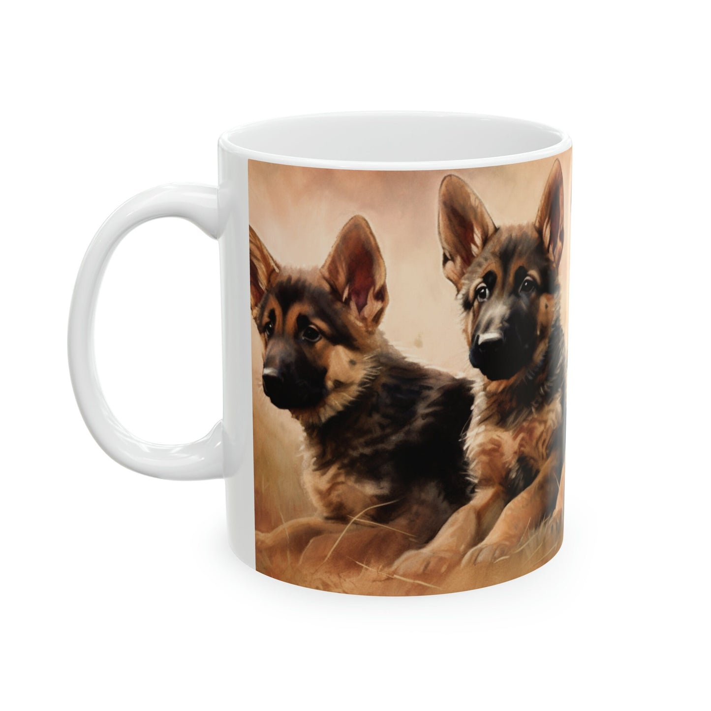 German Shepherd Puppy 11oz Mug - Dog Lover Coffee Cup, Breed Enthusiast Gift, Pet Owner Present, Canine Drinkware, Morning Brew Essential