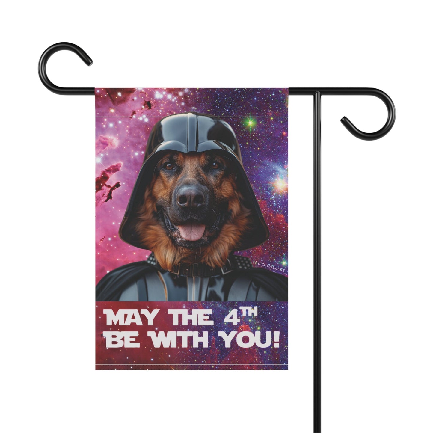 German Shepherd Flag, Garden Flag, May The 4th Be With You!, Star Wars, House Flag, Banner, Printed Both Sides, Gift, Dog Lover