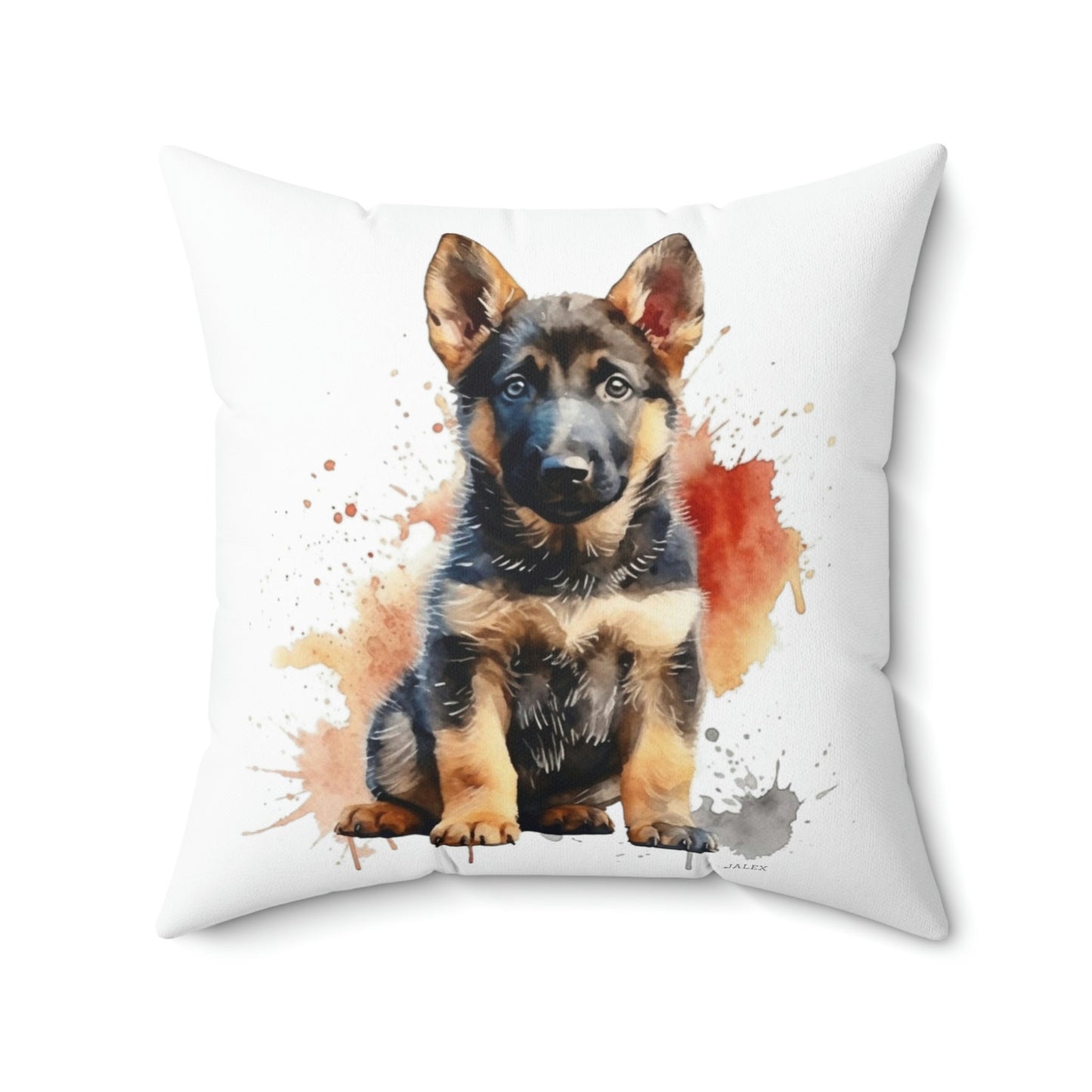 German Shepherd Puppy Nursery Style Pillow